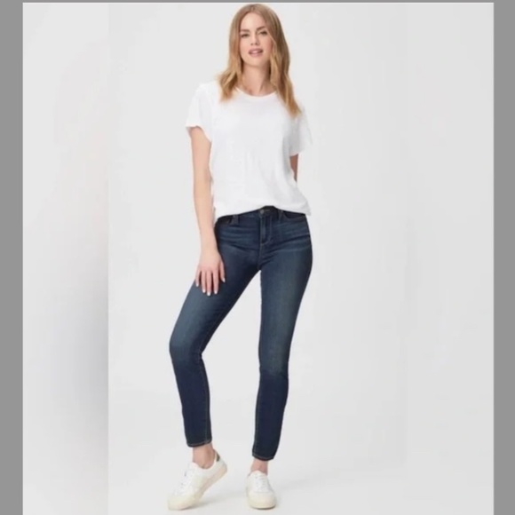 PAIGE Verdugo Ankle Super Skinny Jeans in Nottingham Size 26 - Picture 3 of 16